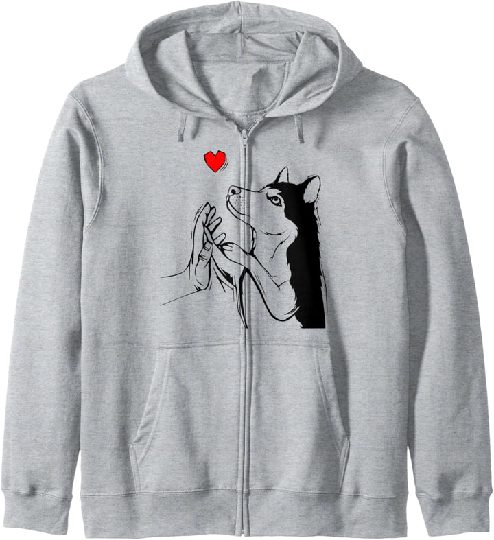 Husky Liebe Hunde Frauchen Damen Kapuzenjacke