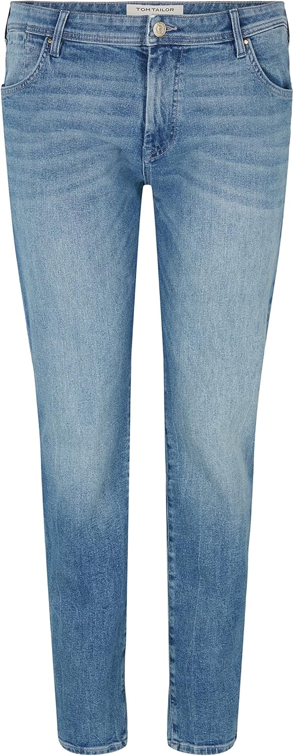 TOM TAILOR Denim Herren Piers Slim Jeans 29W / 32L 10223 - Destroyed Mid Stone Grey Denim, 29W / 32L