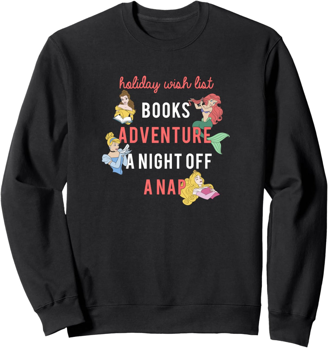 Disney Princess Holiday Wish List Word Stack Sweatshirt