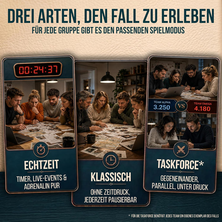 SUSPECTO Krimispiel 2.0 für Erwachsene - Entgleiste Wahrheiten | Interaktive Fallakte, 4-6 Std. | Ta