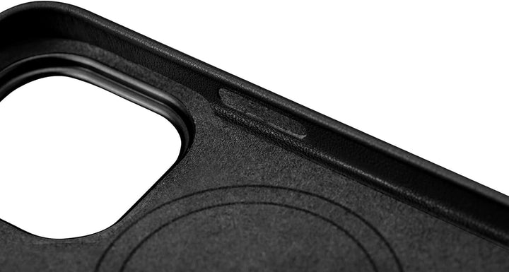 Mobiskin Hülle kompatibel mit Apple iPhone 14 PRO (6,1 Zoll), Handyhülle mit echtem Leder, Case, Sch