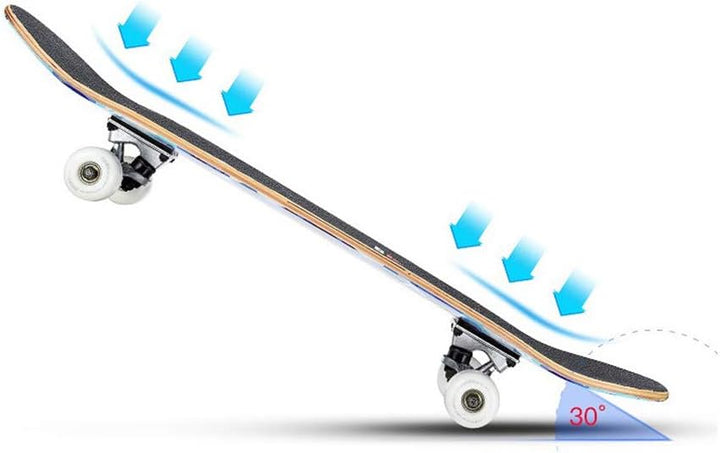Willonin Skateboard Komplettboard mit ABEC-7 Kugellager 9-lagigem Ahornholz für Kinder Jungendliche