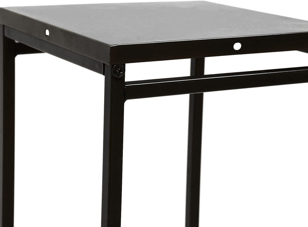 SABUIDDS Metall Blumenständer, Schwarz Pflanzenständer, Moderne Blumentopfständer, Pflanzenregal für