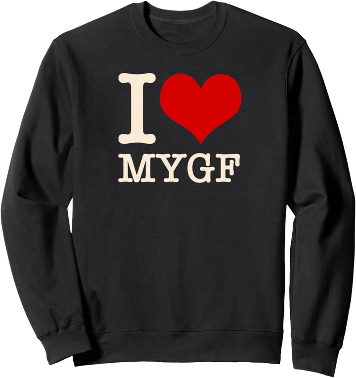 Ich liebe mein Freundin-Herz Sweatshirt