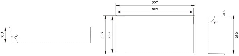 ALONI Wandnische Edelstahl Kupfer gebürstet rostfrei 30,5x30,5x10 cm - Einbau-Duschnische Badezimmer