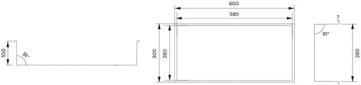 ALONI Wandnische Edelstahl Kupfer gebürstet rostfrei 30,5x30,5x10 cm - Einbau-Duschnische Badezimmer