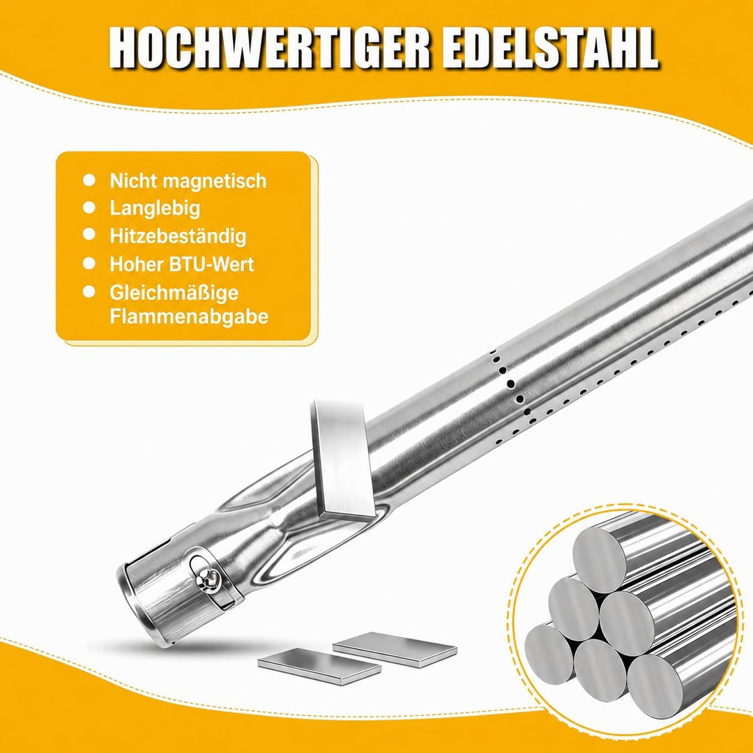 GFTIME 36.7 bis 51CM Universal Brenner für Charbroil, Napoleon, Landmann, Enders, Barbecook, Tepro,