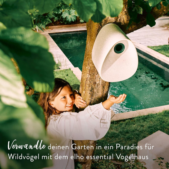 Elho Essential Bird House 18cm - Vogelhaus - für über 11 Arten - 100% Recyceltem Plastik - L18 x B21