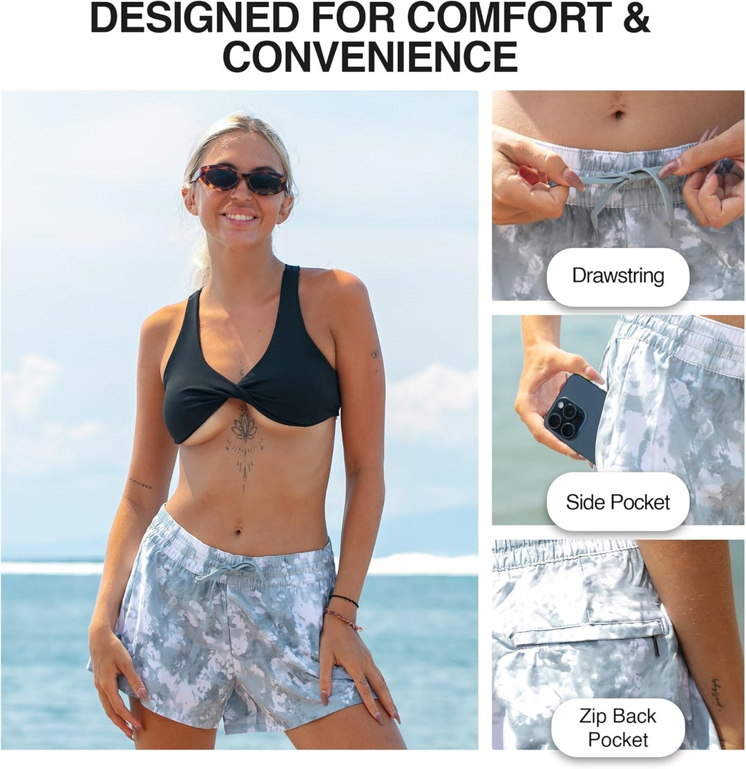 Kanu Surf Damen Boardshorts 4 Seafoam Grey, 4 Seafoam Grey