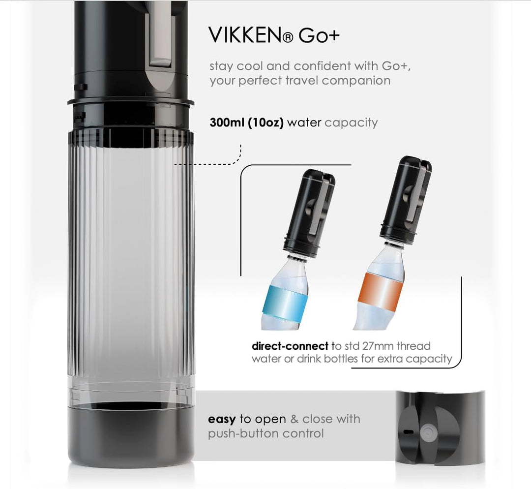 VIKKEN Go+ Max Hochdruck-Bidet, USB-Typ-C, mobil, elektrisch, wiederaufladbar, tragbar, Reise-Bidet,