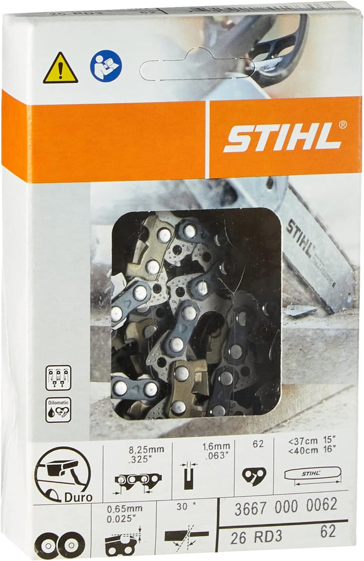 STIHL 36670000062 Rapid Duro Sägekette - 1.6mm - .325" - 37cm, für mehrere Modelle passend
