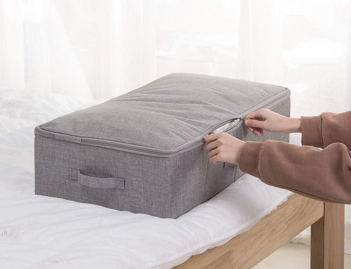 iwill CREATE PRO Faltbare starre Unterbett-Aufbewahrungsbehälter für Kleidung, Schuhe, Decken, Bettd