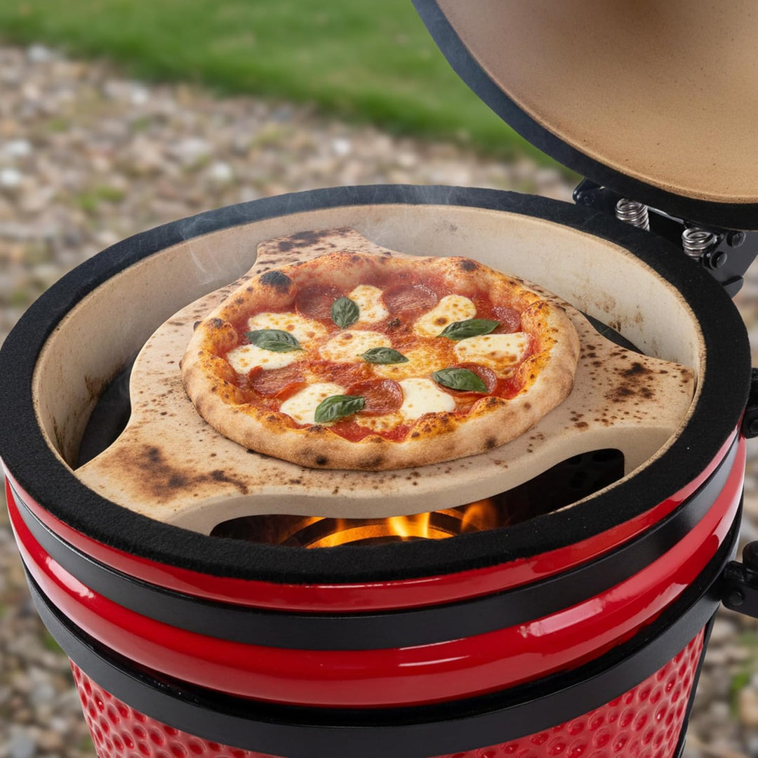BBQ-Toro Deflektorstein Ø 24 cm - Ø 34 cm, Pizzastein passend für Kamado Keramikgrill Ø 39 cm | Defl