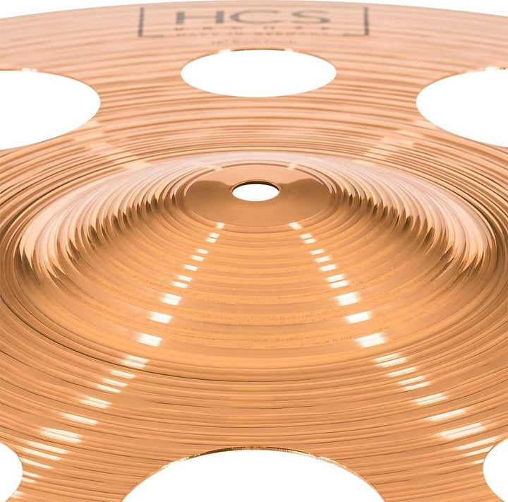 Meinl Cymbals HCS Bronze Trash Crash 18 Zoll (Video) Schlagzeug Becken (45,72cm) B8 Bronze, Traditio