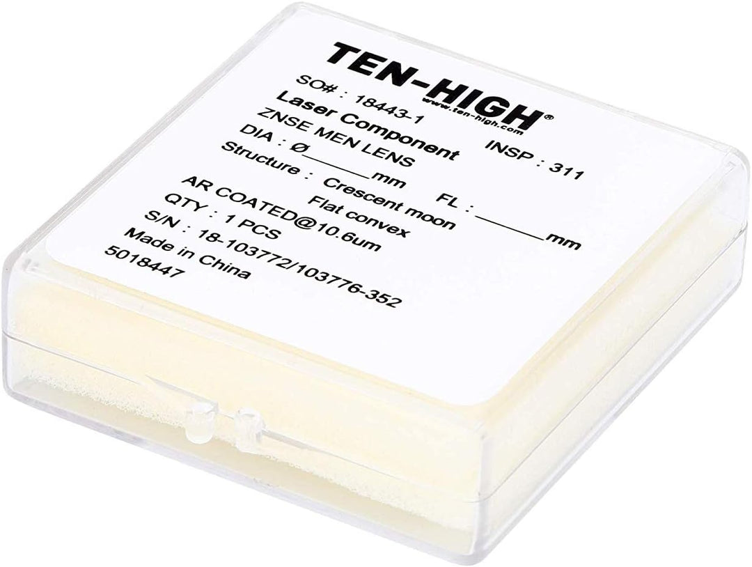TEN-HIGH Dm. 18 mm Fokus Linse Brennweite Linse für CO2 Laser Gravier- und Schneiden Maschine, FL: 2