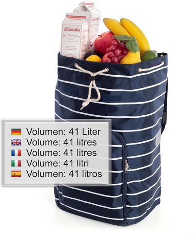 Andersen Shopper Unus Fun Alu mit Rad Ø 17cm und 41 Liter Tasche Mia blau, Mia Blau