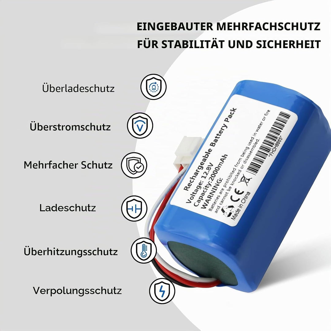K KYUER 2000mAh Rechargable Saugroboter Akku für Severin Chill RB 7025 RB-7025 RB7022 RB7720 Robot V