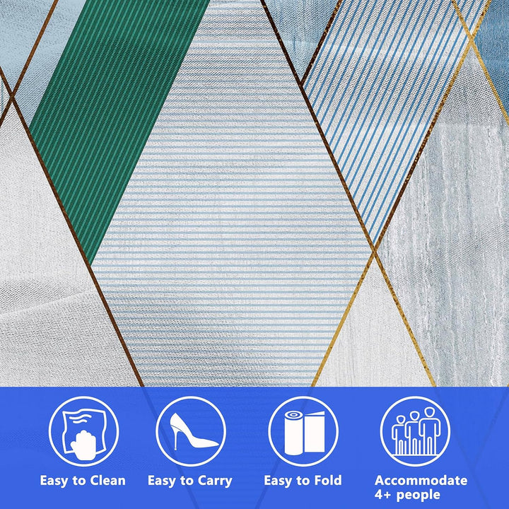 DanCoom Picknickdecke, Faltbare wasserdichte Sandmatte, 150 x 200CM Extra grosse Picknickdecke, Outd