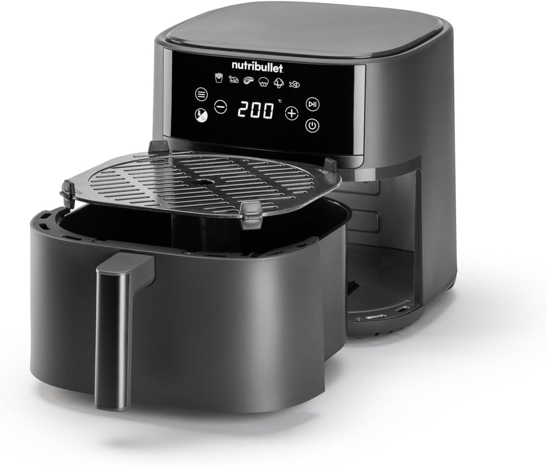 nutribullet Air fryer Crisplite NBA0611DG, Heissluftfritteuse mit 6L Kapazität, 80-200° Temperaturko