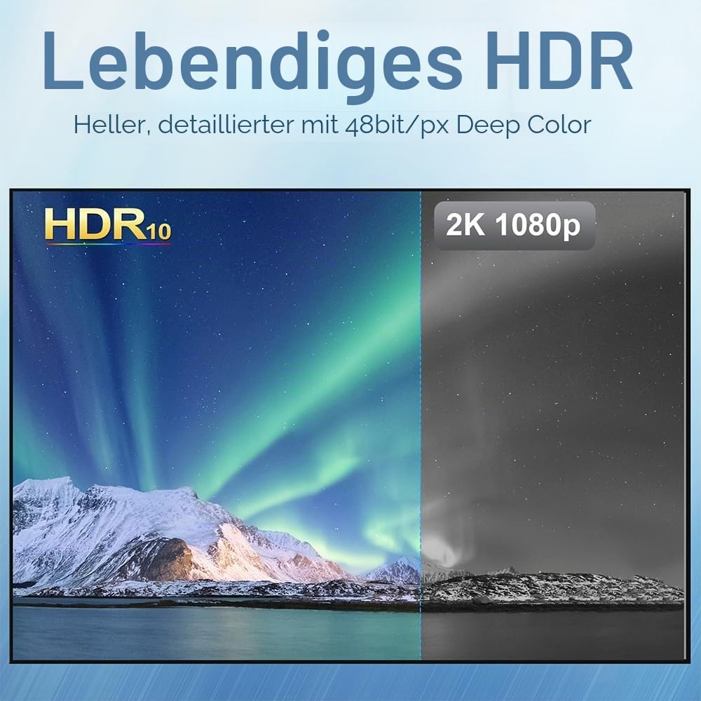 USB C auf HDMI 2.1 Kabel, 8K@60Hz 4K@240Hz Type C auf HDMI High Speed Kabel, HDR HDCP 2.3 Thunderbol