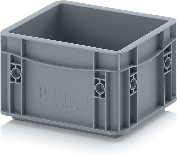 8x Eurobehälter-Eurobox 20 x 15 x 12 grau inkl. gratis Zollstock, 8er Set