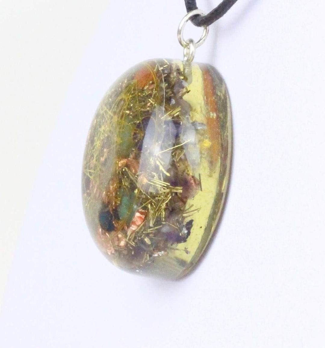 Panotophia Orpanit® Orgonit Anhänger Gold Erzengel Metratron I 100% echter Orgonit I Schutz gegen EM