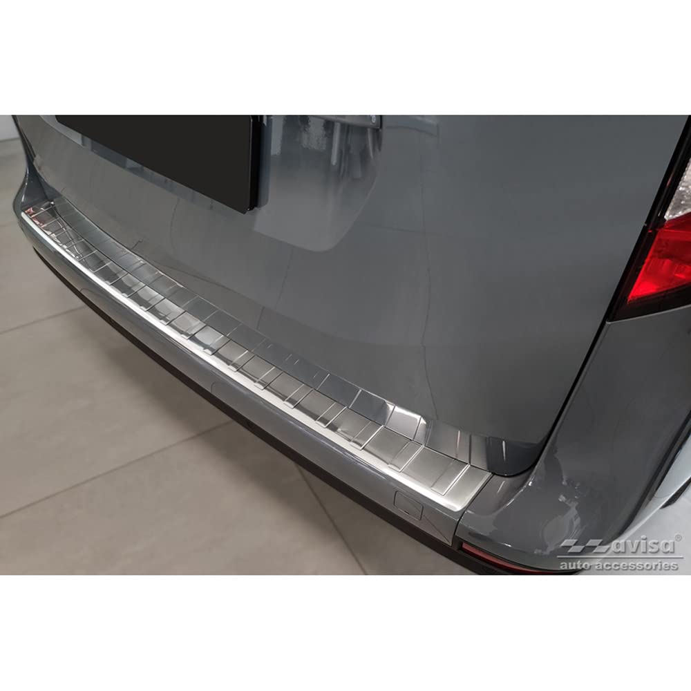 Avisa Edelstahl Heckstossstangenschutz kompatibel mit Mercedes Citan (W420) Box/Tourer 2021- 'Ribs'
