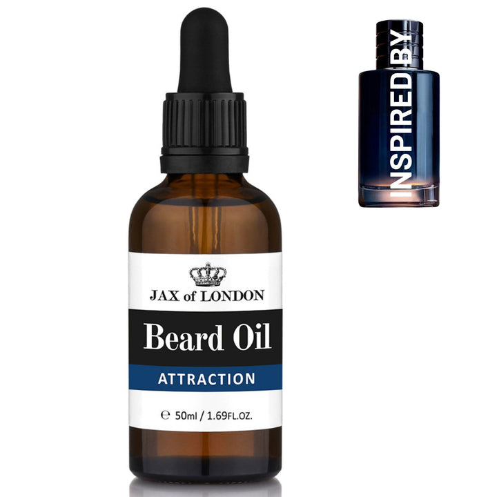 Jax of London Premium Bartöl für Männer - Inspiriert vom ikonischen Sauvage Duft. Pflegt und hydrati