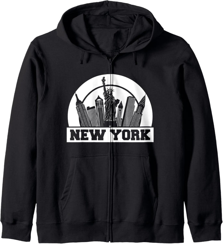 Retro New York City Kapuzenjacke