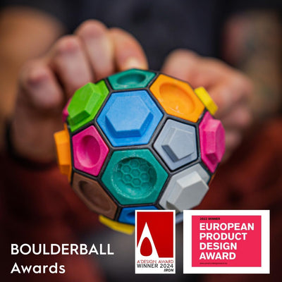 BOULDERBALL 3D Kletterball, Weltneuheit, Klettern auf kleinstem Raum - fördert Konzentration, Kreati