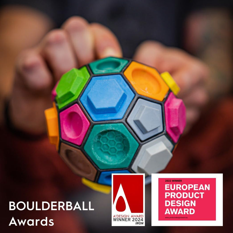 BOULDERBALL 3D Kletterball, Weltneuheit, Klettern auf kleinstem Raum - fördert Konzentration, Kreati