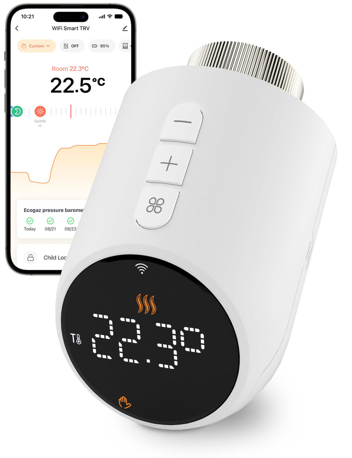 Beok Smart Heizkörperthermostat Zigbee Thermostat, Heizungsthermostat Digital Benötigt Tuya Gateway