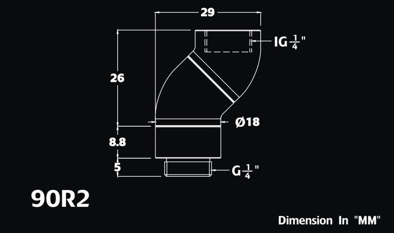 Bitspower bp-90r2 Hardware Cooling Accessory