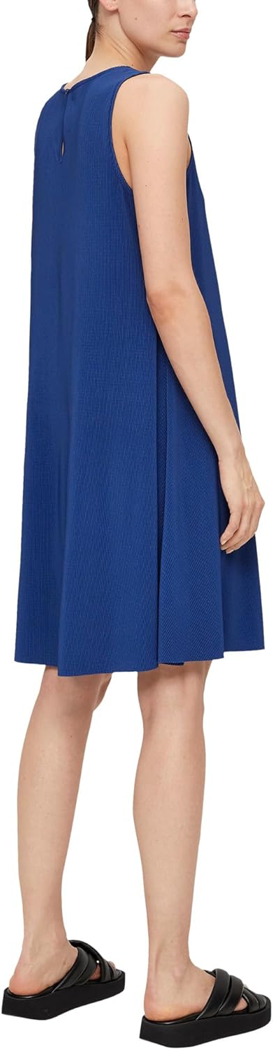 s.Oliver Damen Kleid Midi 48 Blau 5602, 48 Blau 5602