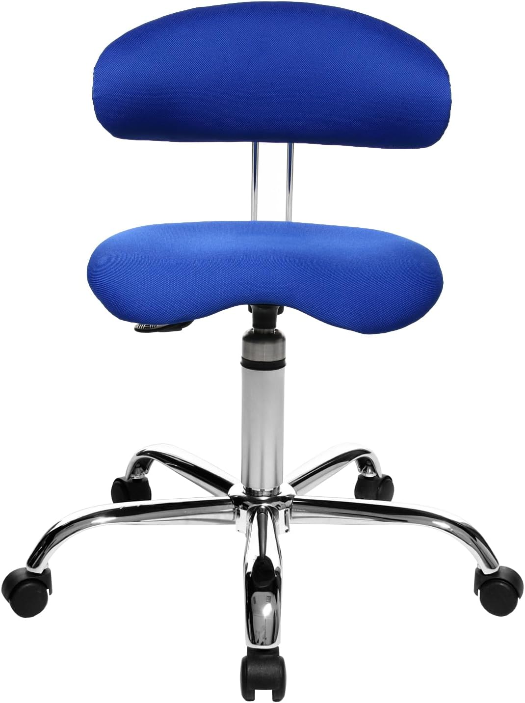 Topstar Sitness 40, Fitnesshocker, Arbeitshocker, Rollhocker mit Rückenunterstützung, 3-Dimensional