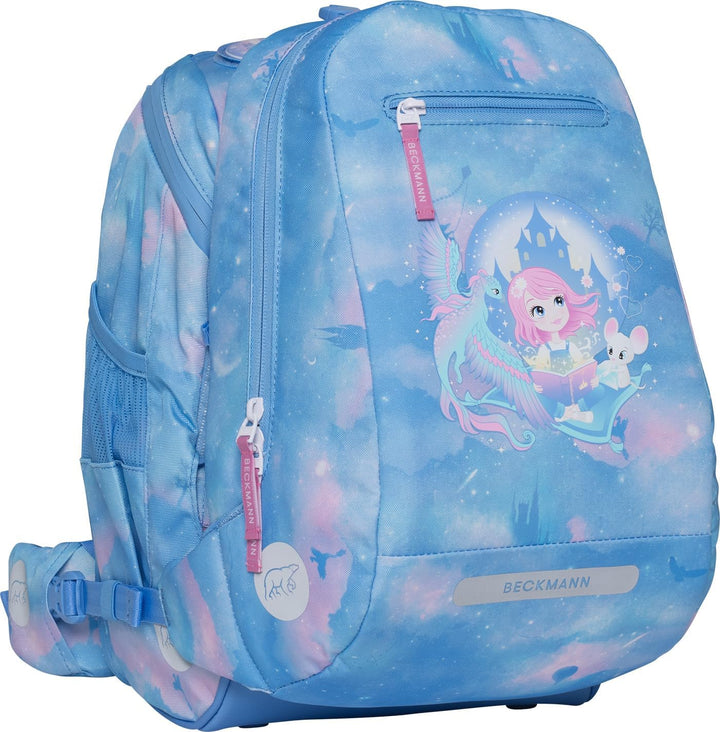 BECKMANN, Schulrucksack-Set Active Air FLX, 6-teilig, Grundschule, inkl. Regenüberzug, 22L Fairytale