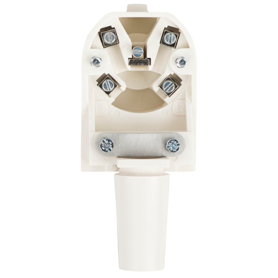 Xavax Schutzkontaktstecker 5-polig (Herdanschluss mit gewinkeltem Stecker, Stecker Herdanschlussdose