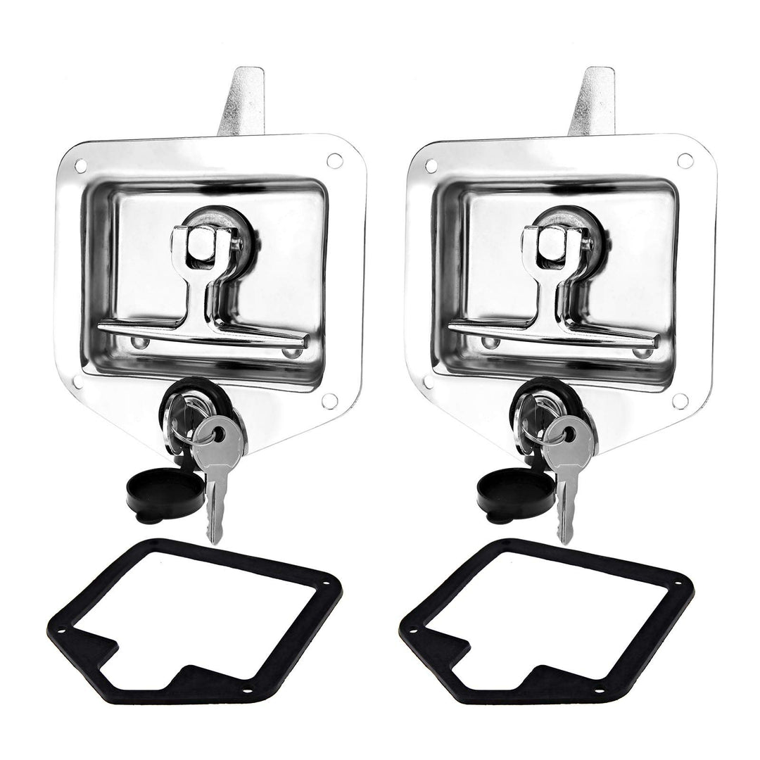 OTOTEC 2 Satz T Griff Cam Latch Verschluss mit Befestigungslöchern Schloss Staubschutz Kit 304 Edels