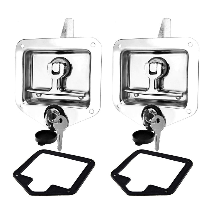 OTOTEC 2 Satz T Griff Cam Latch Verschluss mit Befestigungslöchern Schloss Staubschutz Kit 304 Edels