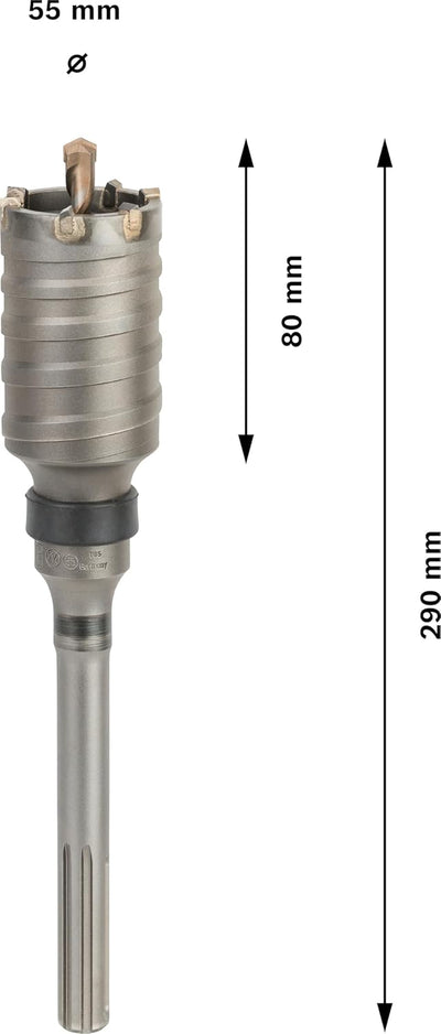 Bosch Accessories Bosch Professional Hohl-Bohrkrone SDS-max-9 Core Cutter einteilig (Ø 55 mm) 55 mm