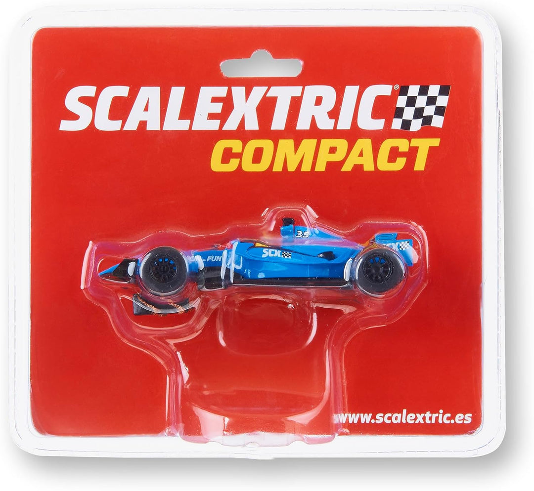 SCALEXTRIC Kompaktes Rennfahrzeug - Slotauto - Massstab 1:43 (Formel 1 - Blau & Weiss)