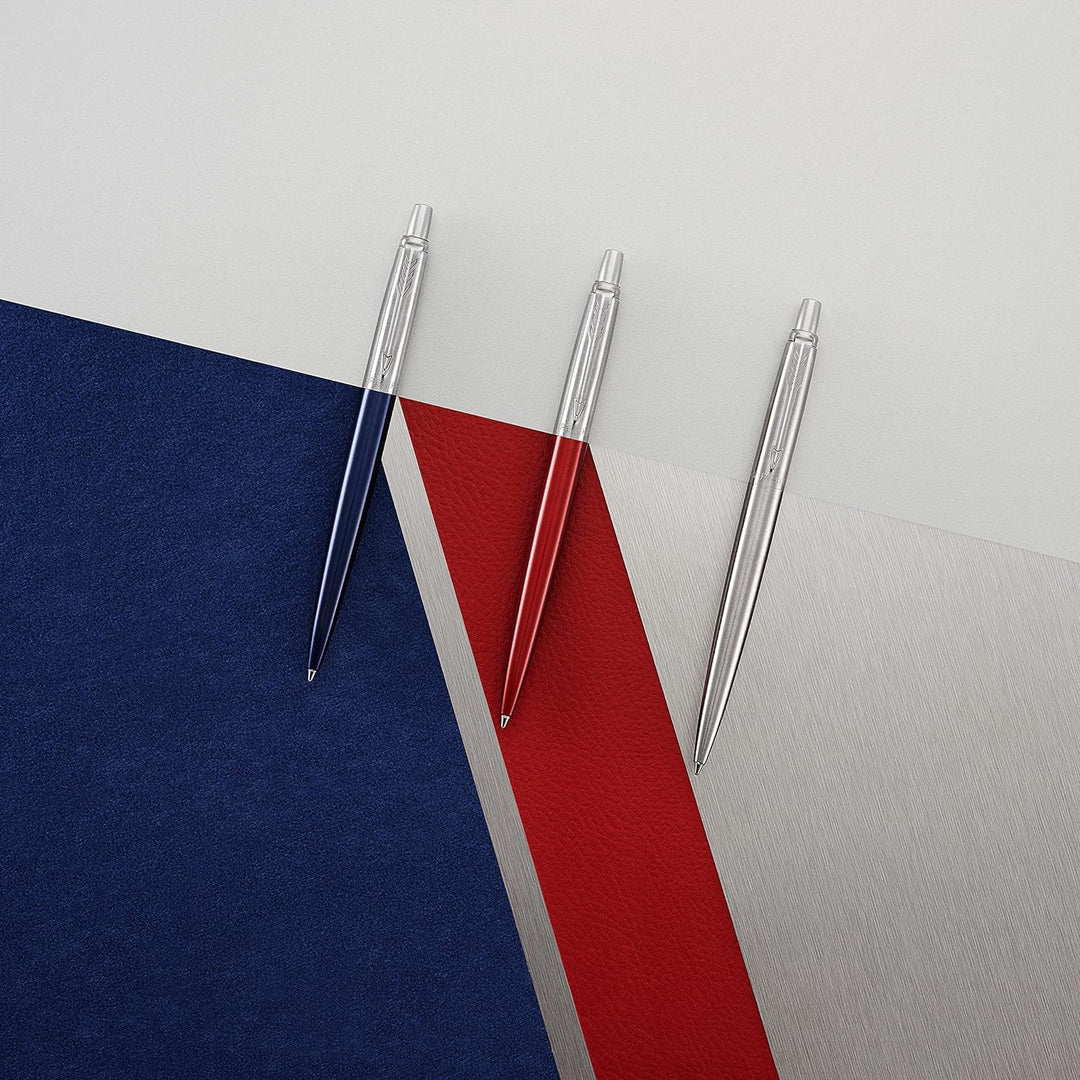 Parker Jotter London Trio Discovery Pack: Kugelschreiber (Royal Blue) | Gelstifte (Red Kensington) &