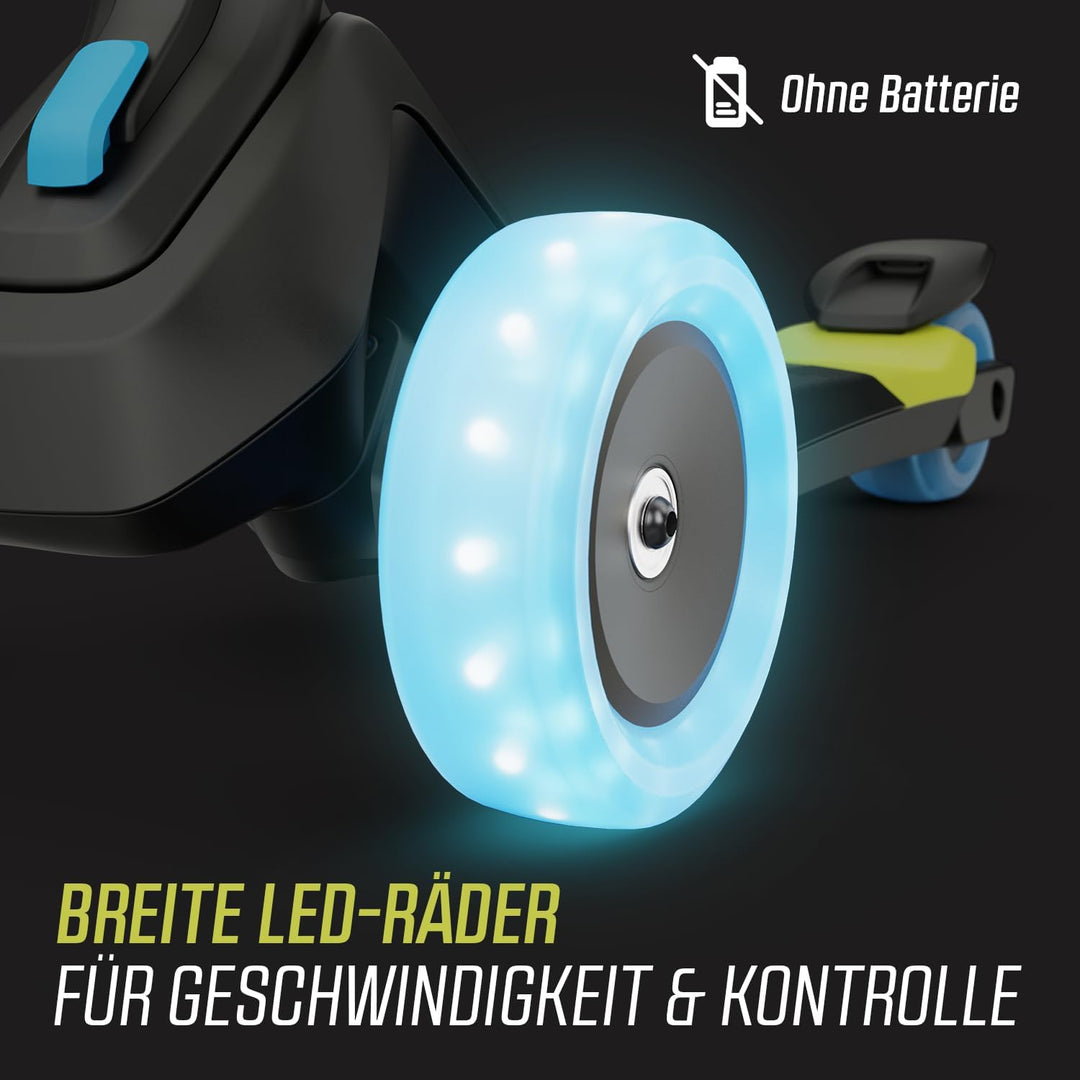 BERG Nexo Foldable Lights LED-Deck Kinderroller | Scooter | Klappbar & Tragbar | LED-Lichteffekte |