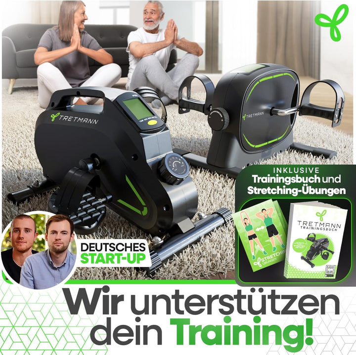 Neu Tretmann Pedaltrainer Set -extra Leise & gelenkschonend - ink. Befestigungsband -DEKRA Geprüft-