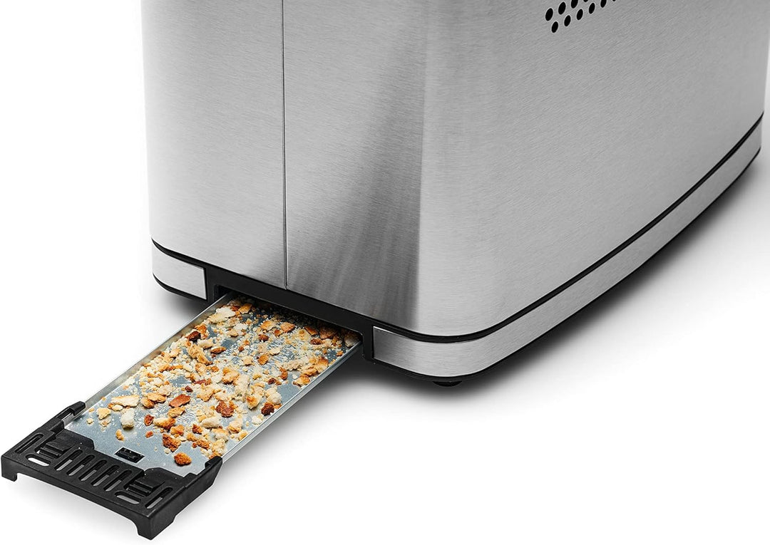 Solis Flex Toaster (Typ 8004) – Premium Edelstahl Toaster mit 7 Programmen, breiten Schlitzen, LCD-D