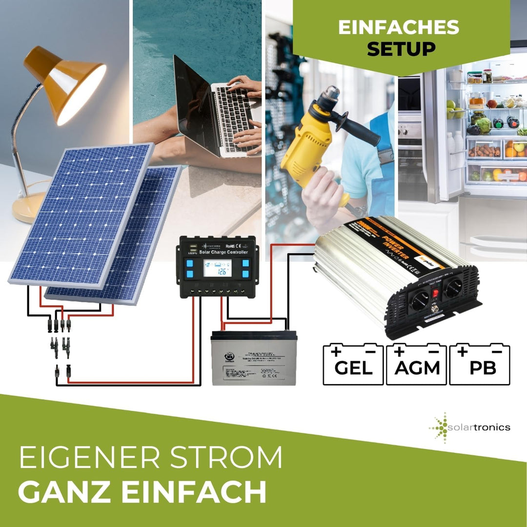 Spannungswandler NS 24V 2000 Watt Inverter Wechselrichter