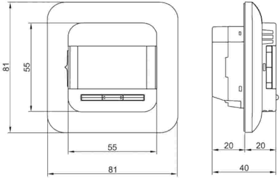 Unterputz OCD4 Thermostat-Regler Temperatur-Regler Raumthermostat Raumregler 2. Ocd4, 2. Ocd4