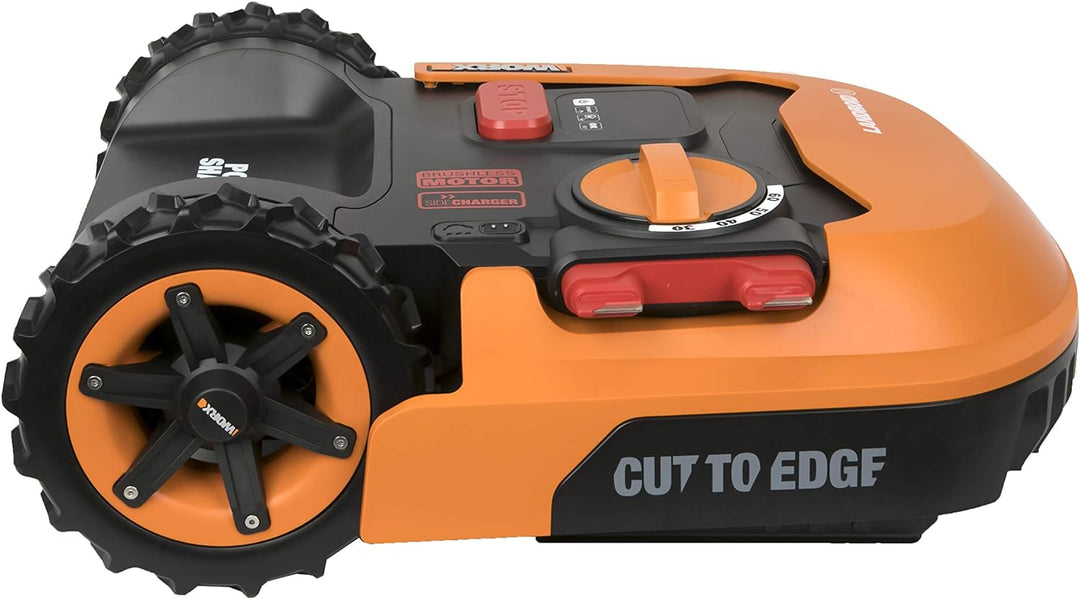 WORX WA0953 Landroid Räder All-Terrain - Für weichen Untergrund und feuchten Rasen, Schwarz & WA0179