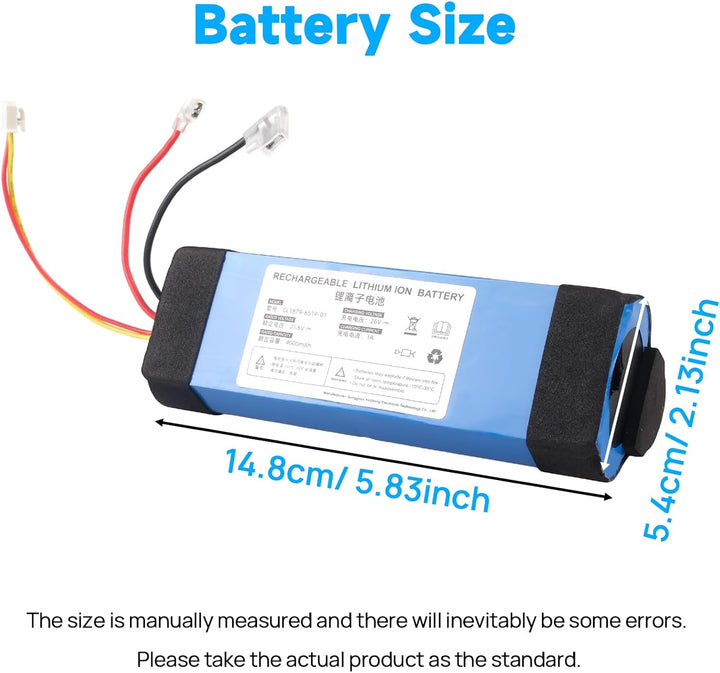 21,6 V 4000 mAh Ersatzakku Kompatibel mit Tineco iFloor 3, iFloor 3 Breeze Plus, Tineco S3, Floor On