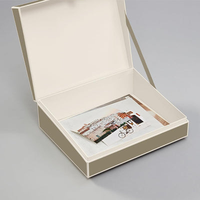 Semikolon 370087 Dokumentenbox – Aufbewahrungs-Box für Dokumente A4 – 31,5 x 26 x 10 cm – fango beig